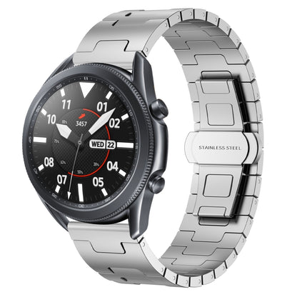 For Samsung Galaxy Watch 3 45mm Titanium Alloy 22mm Metal Watch Band(Silver) by bashfashion