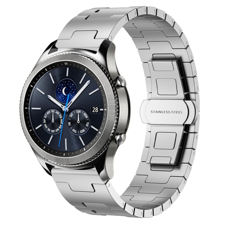 For Samsung Galaxy Gear S3 Classic Titanium Alloy 22mm Metal Watch Band(Silver) by bashfashion