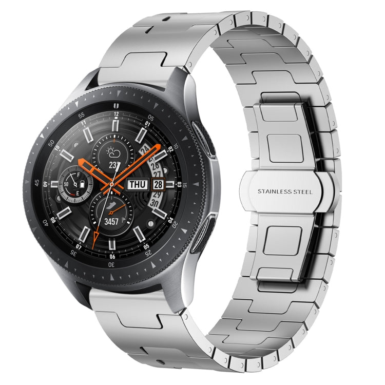 For Samsung Galaxy Watch 46mm Titanium Alloy 22mm Metal Watch Band(Silver) by bashfashion