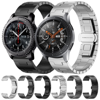 For Samsung Galaxy Gear S3 Frontier Titanium Alloy 22mm Metal Watch Band(Titanium Color) by bashfashion