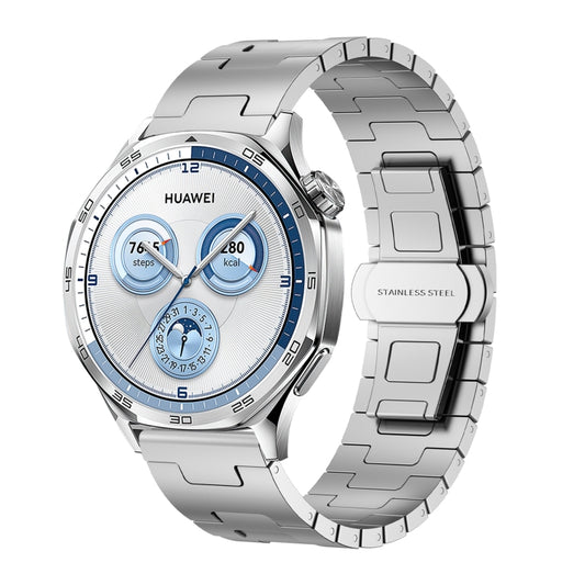 For Amazfit Bip 5 / GTR 4 / GTR 3 Titanium Alloy Metal 22mm Watch Band(Silver) by bashfashion