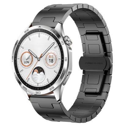 For Huawei watch GT4 46mm Titanium Alloy 22mm Metal Watch Band(Titanium Color) by bashfashion