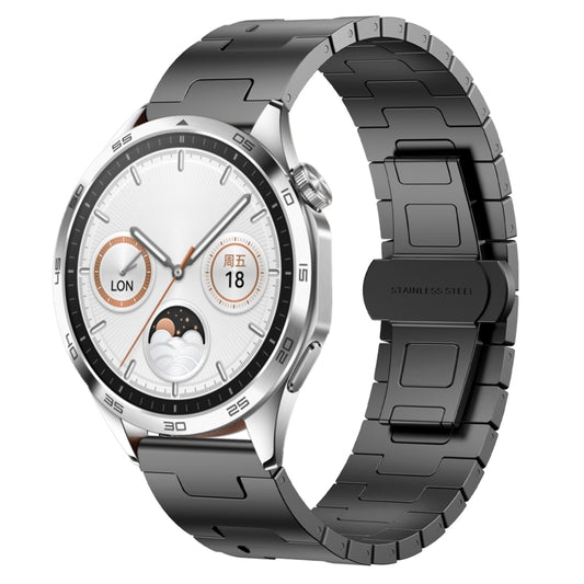 For Huawei watch GT4 46mm Titanium Alloy 22mm Metal Watch Band(Titanium Color) by bashfashion