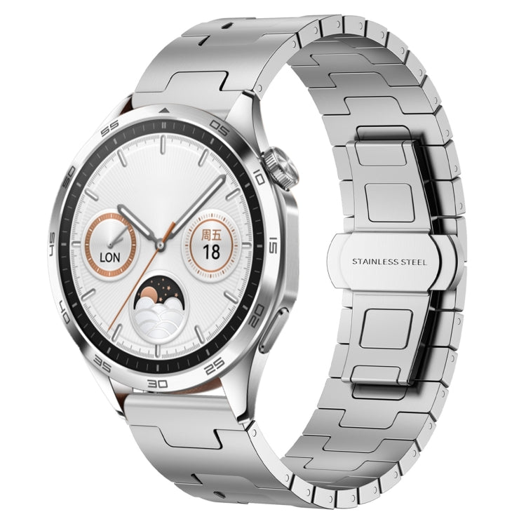 For Huawei watch GT4 46mm Titanium Alloy 22mm Metal Watch Band(Silver) by bashfashion