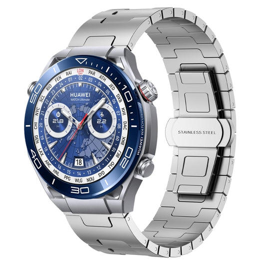 For Huawei Watch Ultimate Titanium Alloy 22mm Metal Watch Band(Silver) by bashfashion