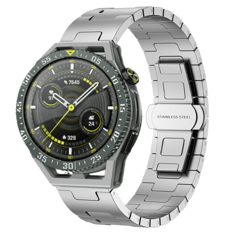 For Huawei Watch GT3 SE Titanium Alloy 22mm Metal Watch Band(Silver) by bashfashion