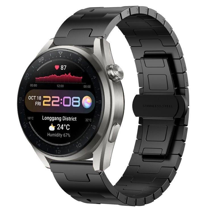For Huawei Watch3 Pro New Titanium Alloy 22mm Metal Watch Band(Black) by bashfashion