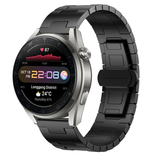 For Huawei Watch3 Pro New Titanium Alloy 22mm Metal Watch Band(Black) by bashfashion