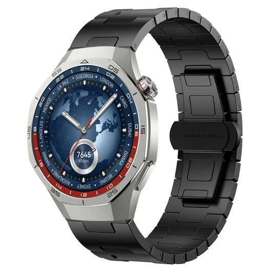 For Huawei watch GT5 Pro 46mm Titanium Alloy 22mm Metal Watch Band(Black) by bashfashion