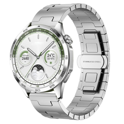 For Huawei watch GT5 46mm Titanium Alloy 22mm Metal Watch Band(Silver) by bashfashion