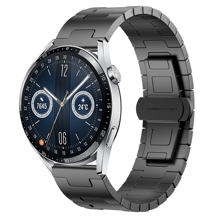 For Huawei Watch GT3 46mm Titanium Alloy 22mm Metal Watch Band(Titanium Color) by bashfashion