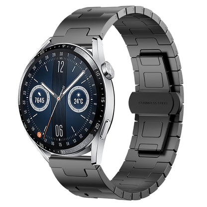 For Huawei Watch GT3 46mm Titanium Alloy 22mm Metal Watch Band(Titanium Color) by bashfashion