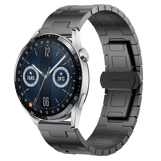 For Huawei Watch GT3 46mm Titanium Alloy 22mm Metal Watch Band(Titanium Color) by bashfashion