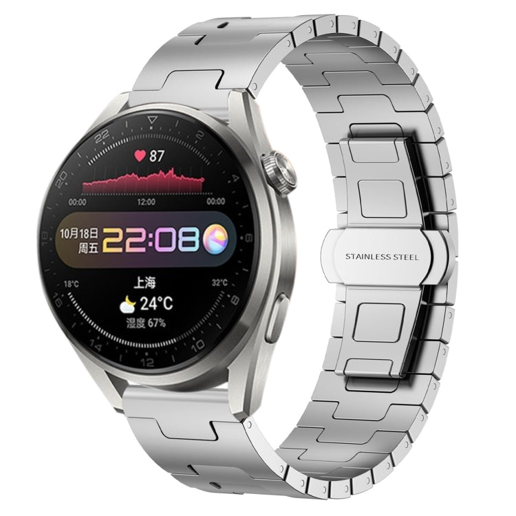 For Huawei Watch3 Pro Titanium Alloy 22mm Metal Watch Band(Silver) by bashfashion