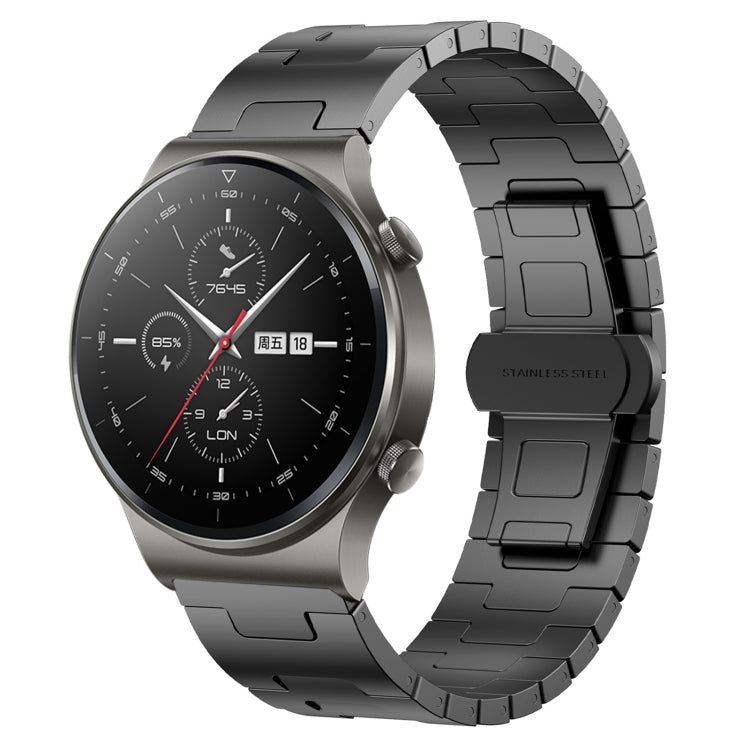 For Huawei Watch GT2 Pro Titanium Alloy 22mm Metal Watch Band(Titanium Color) by bashfashion