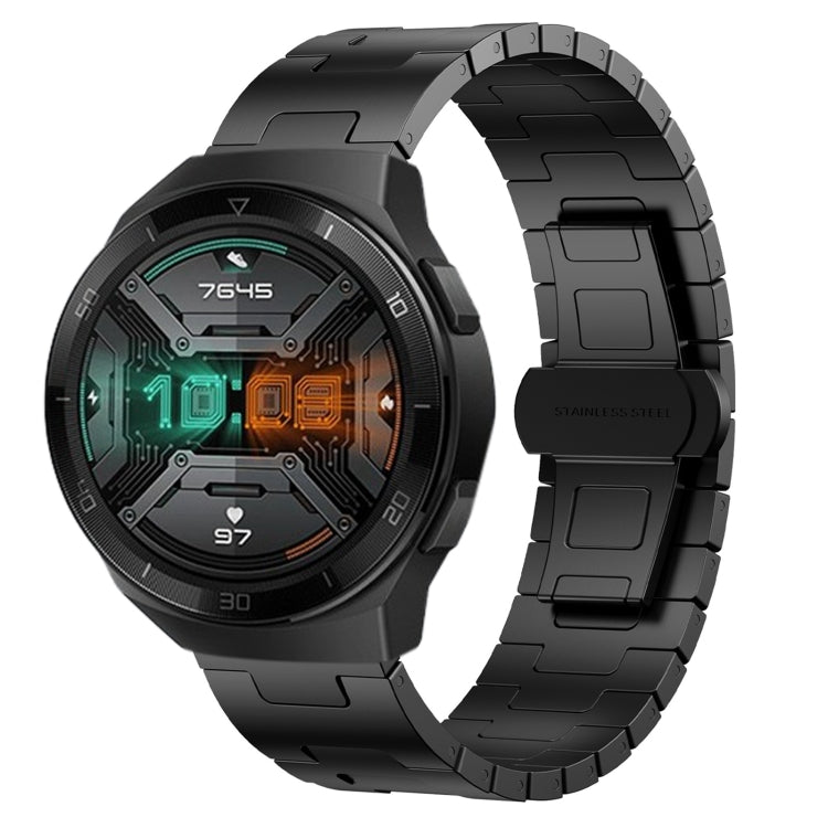 For Huawei Watch GT 2e Titanium Alloy 22mm Metal Watch Band(Black) by bashfashion