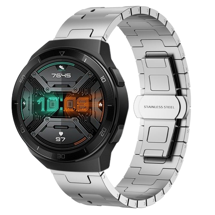 For Huawei Watch GT 2e Titanium Alloy 22mm Metal Watch Band(Silver) by bashfashion