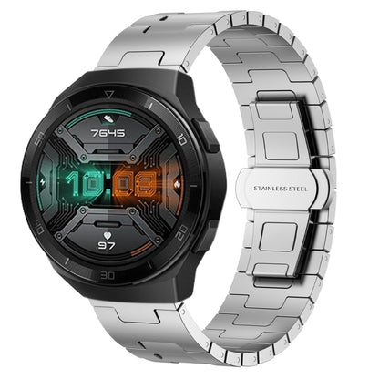 For Huawei Watch GT 2e Titanium Alloy 22mm Metal Watch Band(Silver) by bashfashion