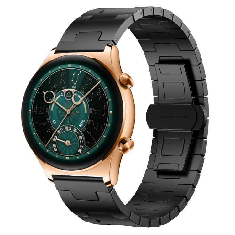 For Honor Watch GS 4 Titanium Alloy 22mm Metal Watch Band(Black) by bashfashion