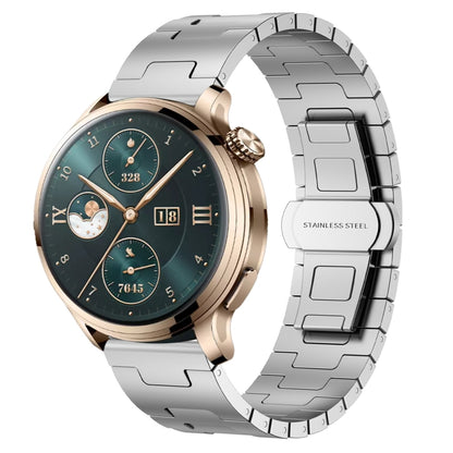 For Honor Watch 4 Pro Titanium Alloy 22mm Metal Watch Band(Silver) by bashfashion