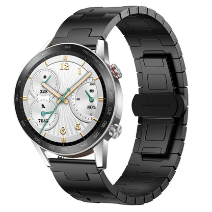 For Honor Watch GS 3i Titanium Alloy 22mm Metal Watch Band(Black) by bashfashion