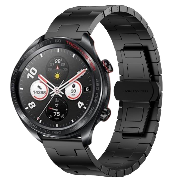 For Honor Watch Dream Titanium Alloy 22mm Metal Watch Band(Black) by bashfashion