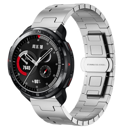 For Honor Watch GS Pro Titanium Alloy 22mm Metal Watch Band(Silver) by bashfashion