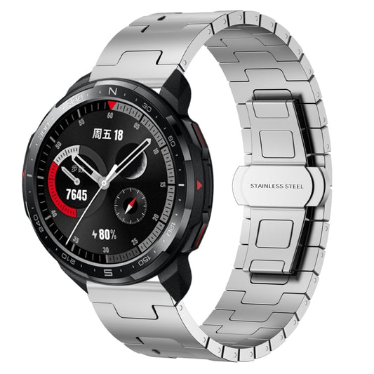 For Honor Watch GS Pro Titanium Alloy 22mm Metal Watch Band(Silver) by bashfashion