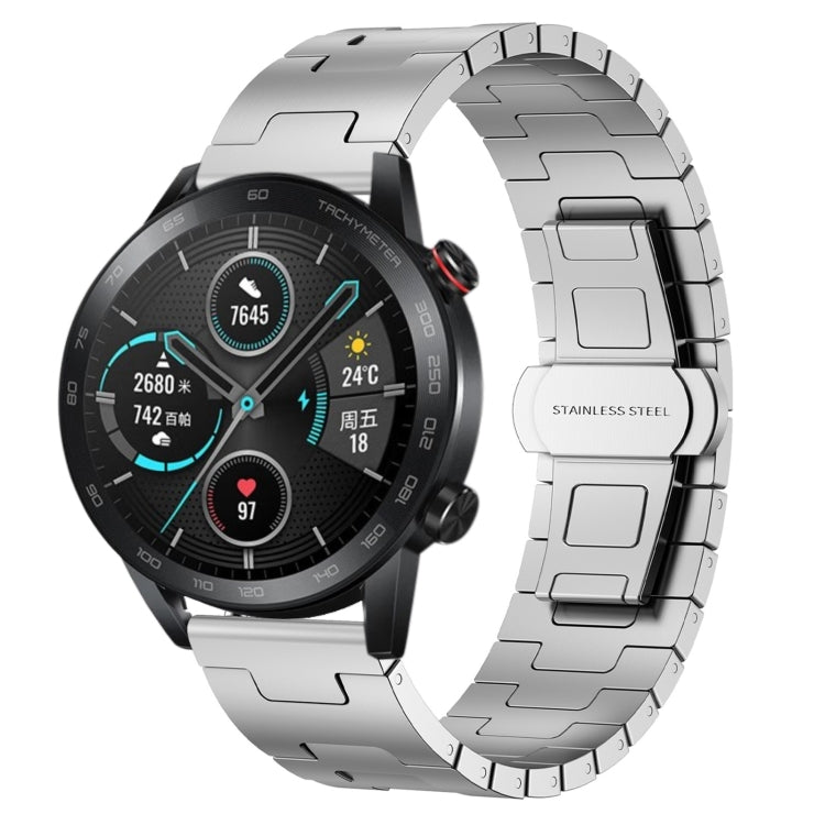 For Honor Magic Watch 2 46mm Titanium Alloy 22mm Metal Watch Band(Silver) by bashfashion