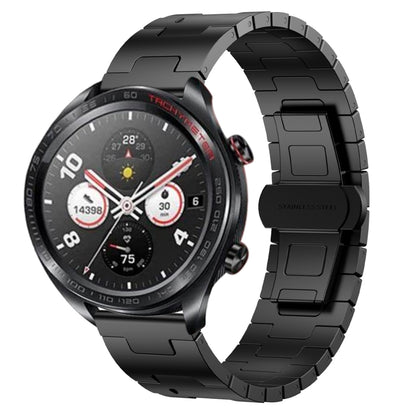 For Honor Magic Watch Titanium Alloy 22mm Metal Watch Band(Black) by bashfashion