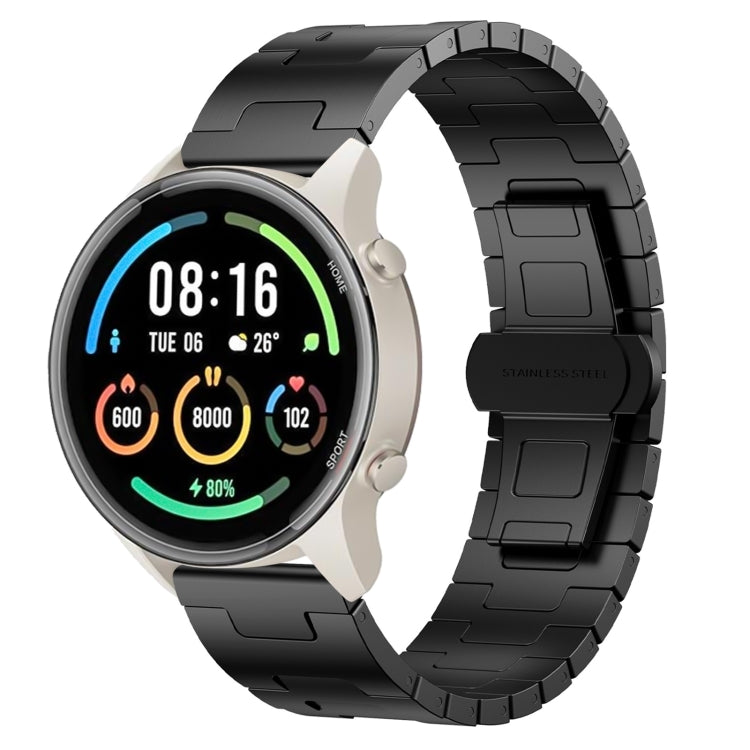For Xiaomi Watch Sport Titanium Alloy 22mm Metal Watch Band(Black) by bashfashion