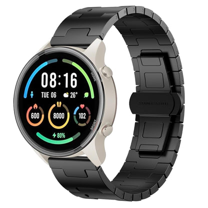 For Xiaomi Watch Sport Titanium Alloy 22mm Metal Watch Band(Black) by bashfashion