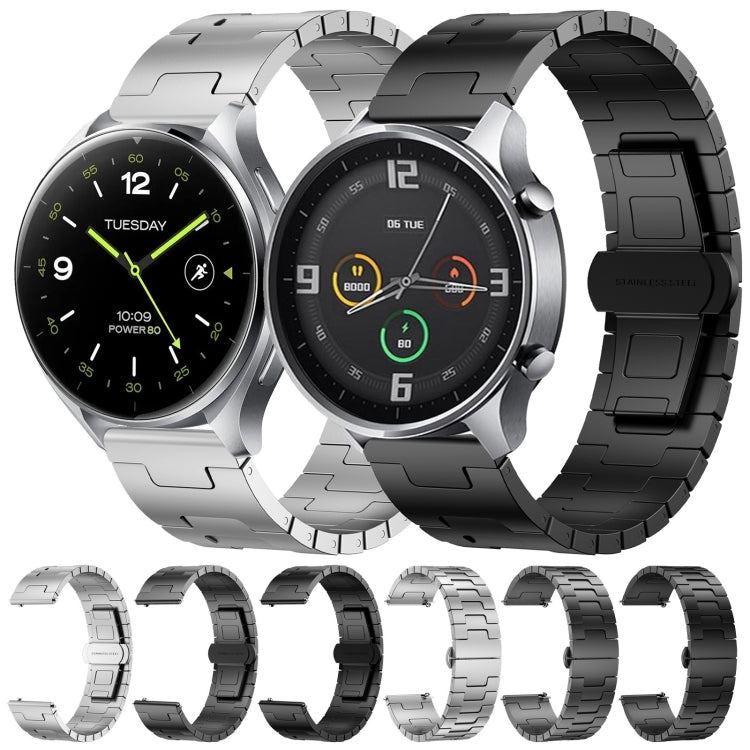 For Xiaomi Watch Sport Titanium Alloy 22mm Metal Watch Band(Black) by bashfashion