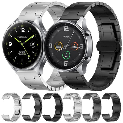 For Xiaomi Watch Sport Titanium Alloy 22mm Metal Watch Band(Black) by bashfashion