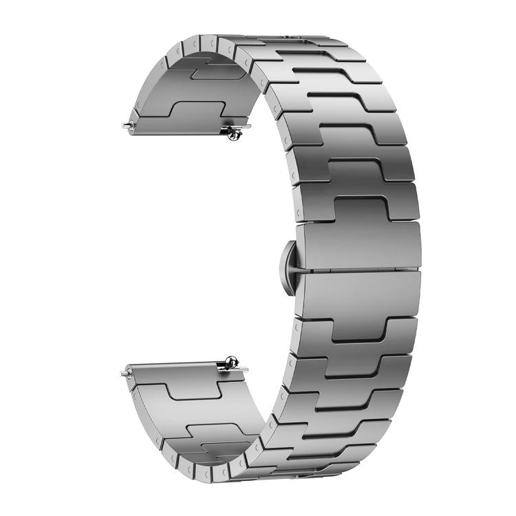 For Redmi Watch 5 Active Titanium Alloy 22mm Metal Watch Band(Titanium Color) by bashfashion