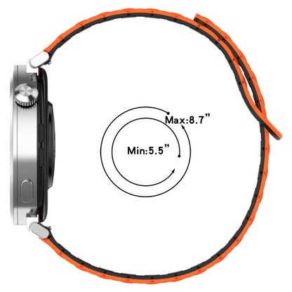 For Garmin Venu 3 Dual Color Magnetic Buckle 22mm Silicone Watch Band(Pink+Starlight) by bashfashion