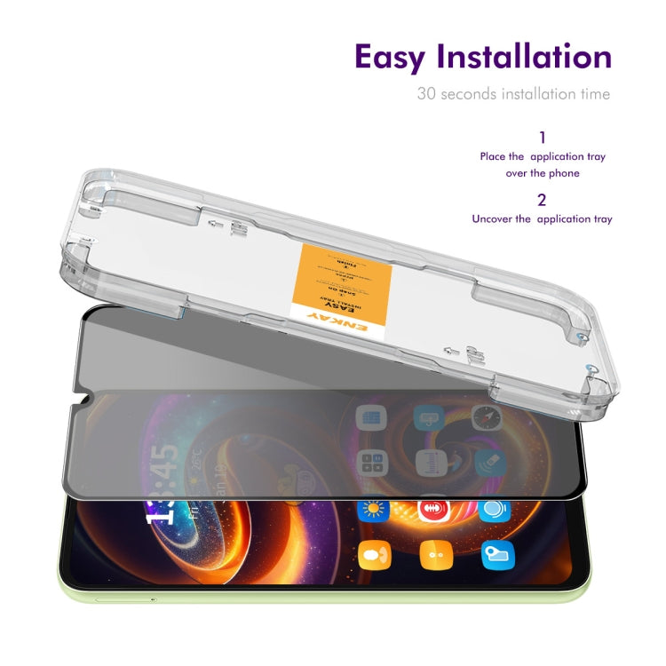 For Samsung Galaxy A16 4G / 5G ENKAY Easy Install Anti-peeping Privacy Tempered Glass Film by ENKAY