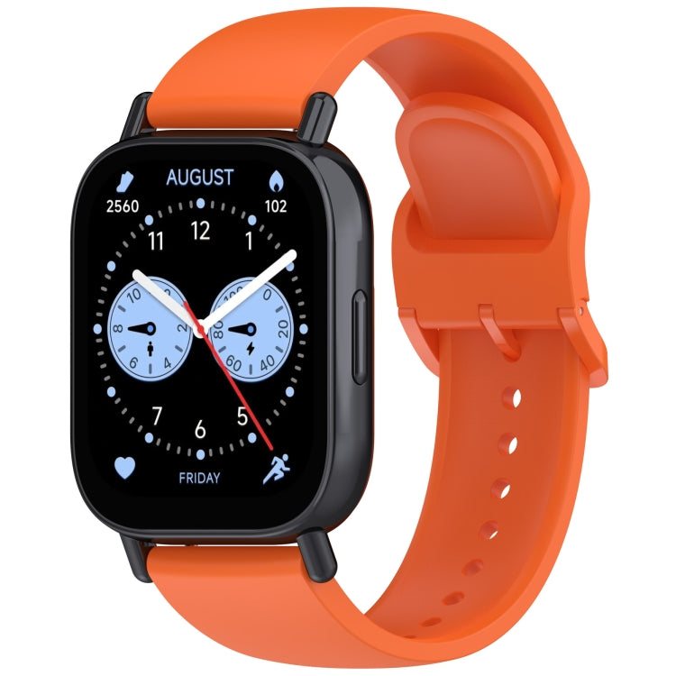 For Redmi Watch 5 Active Color Buckle Pure Color Silicone Watch Band(Orange) by bashfashion