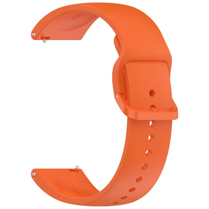 For Redmi Watch 5 Active Color Buckle Pure Color Silicone Watch Band(Orange) by bashfashion