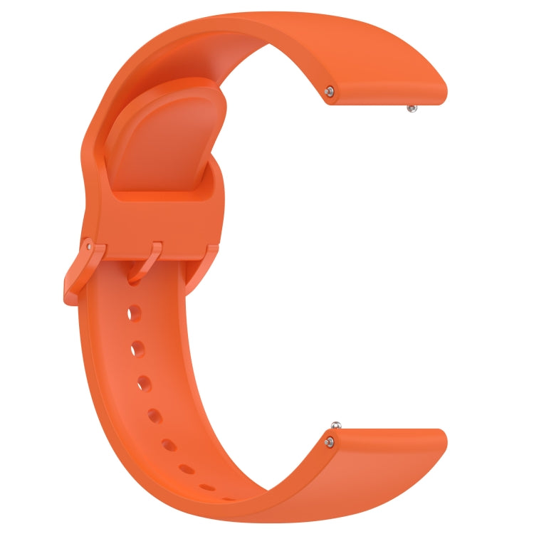 For Redmi Watch 5 Active Color Buckle Pure Color Silicone Watch Band(Orange) by bashfashion