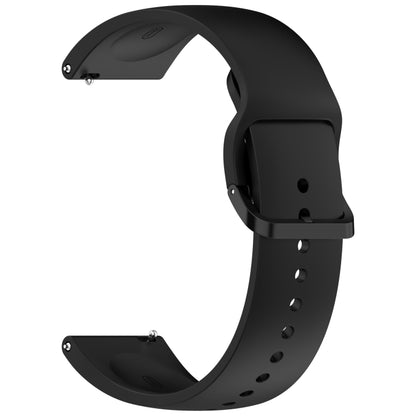 For Redmi Watch 5 Active Color Buckle Pure Color Silicone Watch Band(Black) by bashfashion