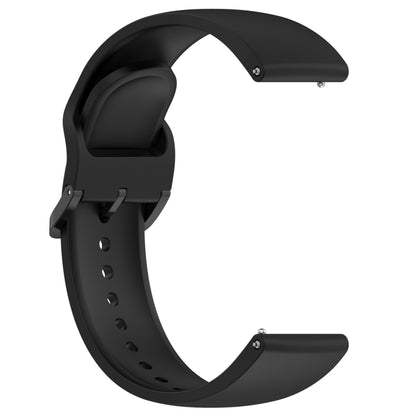 For Redmi Watch 5 Active Color Buckle Pure Color Silicone Watch Band(Black) by bashfashion