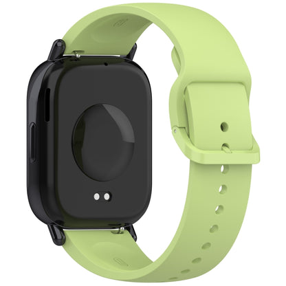 For Redmi Watch 5 Active Color Buckle Pure Color Silicone Watch Band(Lime) by bashfashion