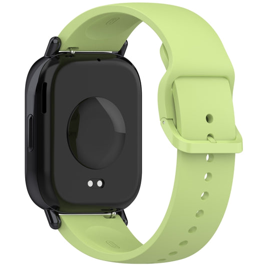 For Redmi Watch 5 Active Color Buckle Pure Color Silicone Watch Band(Lime) by bashfashion