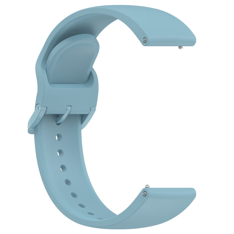 For Redmi Watch 5 Active Color Buckle Pure Color Silicone Watch Band(Stretch Blue) by bashfashion