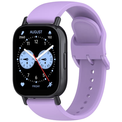 For Redmi Watch 5 Active Color Buckle Pure Color Silicone Watch Band(Purple) by bashfashion