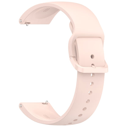 For Redmi Watch 5 Lite Color Buckle Pure Color Silicone Watch Band(Light Pink) by bashfashion
