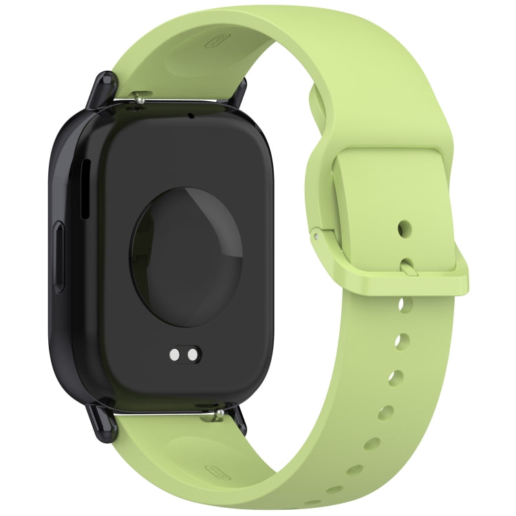For Redmi Watch 5 Lite Color Buckle Pure Color Silicone Watch Band(Lime) by bashfashion