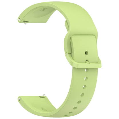 For Redmi Watch 5 Lite Color Buckle Pure Color Silicone Watch Band(Lime) by bashfashion