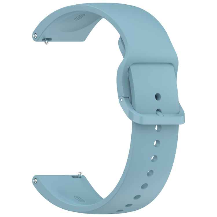 For Redmi Watch 5 Lite Color Buckle Pure Color Silicone Watch Band(Stretch Blue) by bashfashion